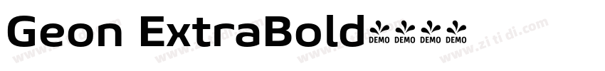 Geon ExtraBold字体转换
